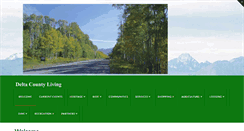 Desktop Screenshot of deltacountyliving.com
