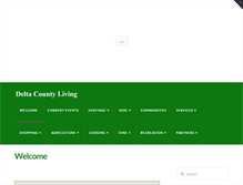 Tablet Screenshot of deltacountyliving.com